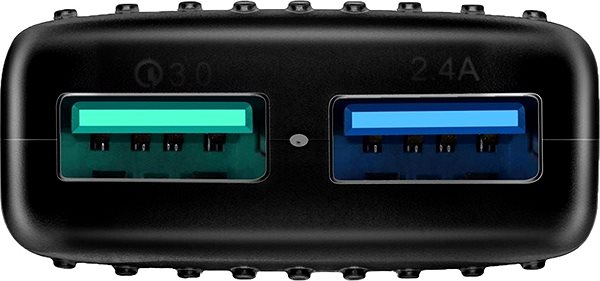 Auto-Ladegerät Zendure 2 PORT Autoladegerät mit QC - schwarz Anschlussmöglichkeiten (Ports)