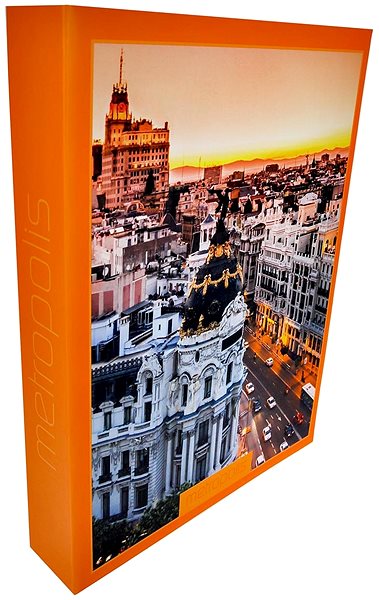 Photo Album ZEP Metropolis Orange 13x18 Lateral view