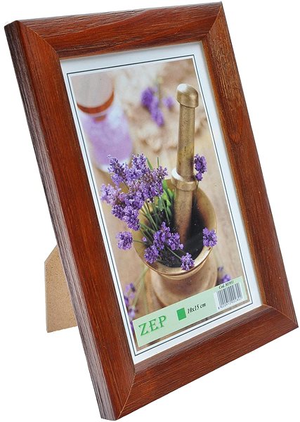 Photo Frame ZEP Photo Frame 10 x 15cm Brown Lateral view
