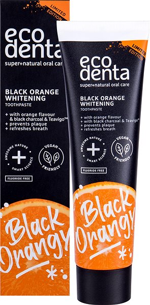 Zubná pasta ECODENTA Black Orange Whitening 100 ml Obsah balenia