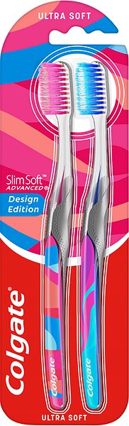 Zubná kefka COLGATE SlimSoft Design Edition soft 2 ks ...