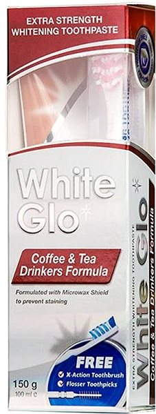 Fogkrém WHITE GLO Coffee and Tea 100 ml Képernyő