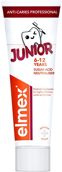 Zubná pasta ELMEX Anti-Caries Professional Junior 6 – 12 rokov 75 ml ...