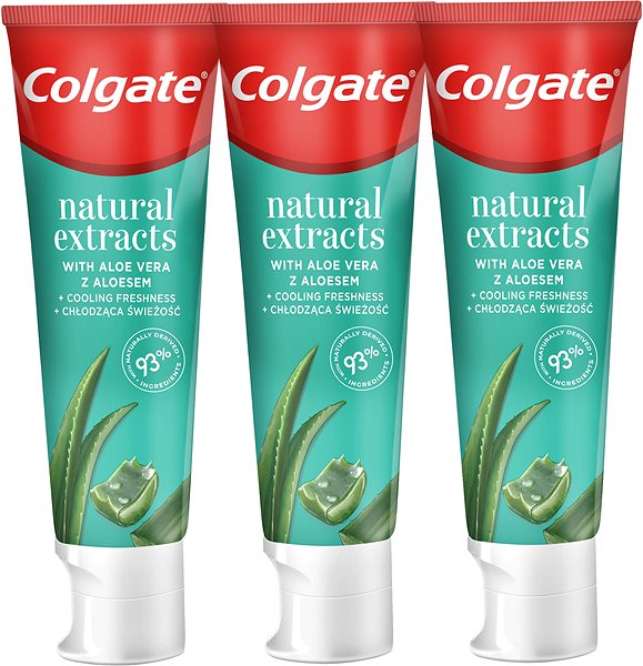 Zubná pasta COLGATE Natural Extracts Aloe Vera 3× 75 ml ...