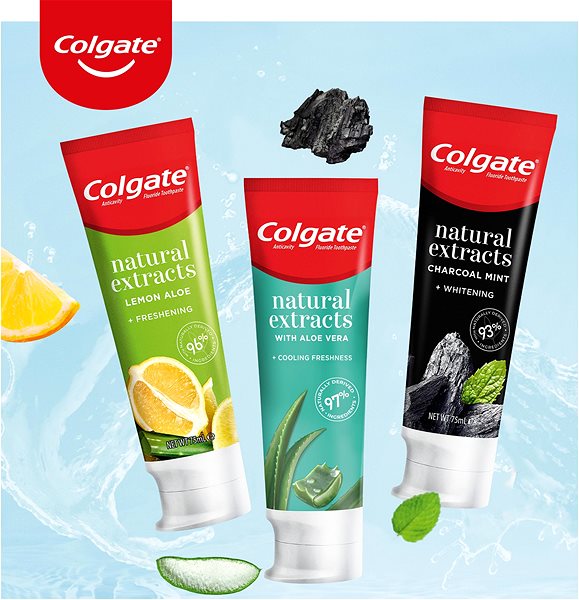 Zubná pasta COLGATE Natural Extracts Mix 3× 75 ml ...
