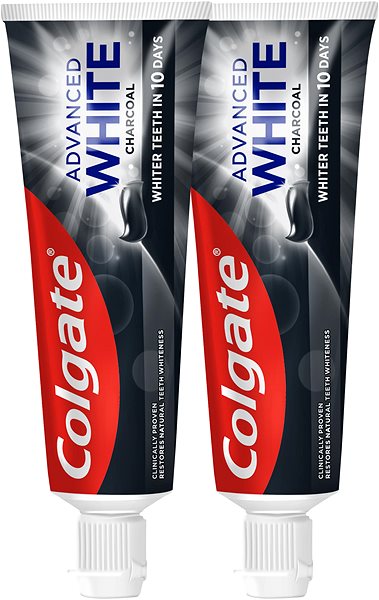 Zubná pasta COLGATE Advanced White Charcoal 2× 75 ml ...
