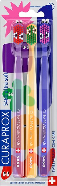 Zubná kefka CURAPROX CS 5460 Ultra Soft okatá edícia 3 ks ...