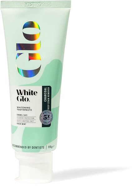 Toothpaste WHITE GLO Charcoal with activated black carbon 115 g .