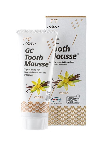 Fogkrém GC Tooth Mousse Vanilla 35 ml Csomag tartalma