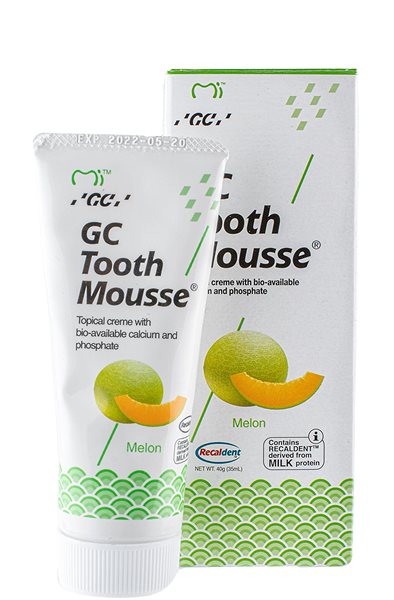 Fogkrém GC Tooth Mousse Melon 35 ml Csomag tartalma
