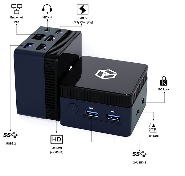 Mini PC QOOBE I N100 (12+128G) ...