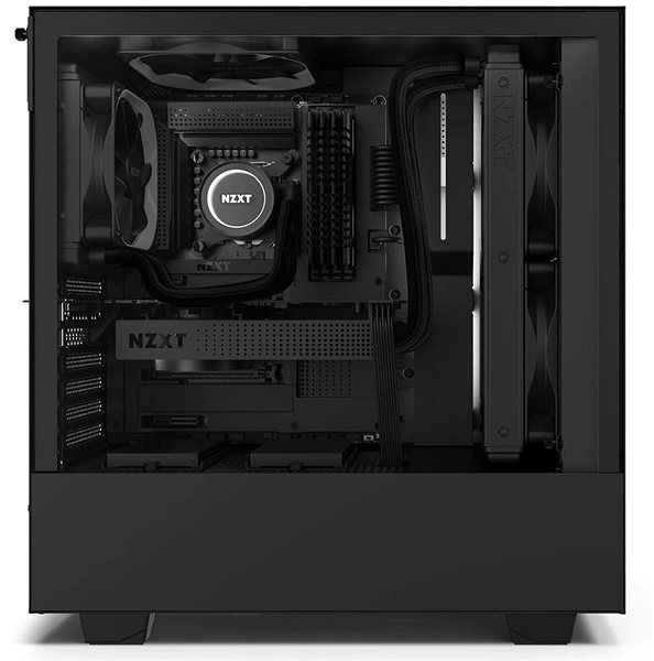 PC skrinka NZXT H510i Matte Black Bočný pohľad