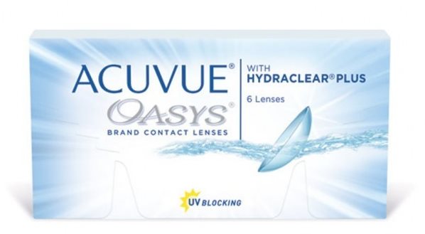 Kontaktné šošovky Acuvue Oasys with Hydraclear Plus (6 šošoviek) dioptrie: -1,00, zakrivenie: 8,40 ...