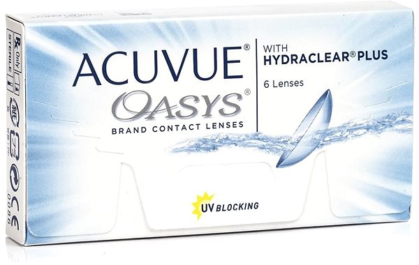 Kontaktné šošovky Acuvue Oasys with Hydraclear Plus (6 šošoviek) dioptrie: -1,25, zakrivenie: 8,40 ...