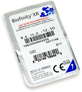 Kontaktné šošovky Biofinity XR (3 šošovky) dioptrie: +10.50, zakrivenie: 8.60 ...
