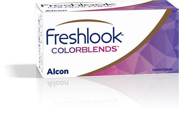 Kontaktné šošovky FreshLook ColorBlends Briliant Blue (2 šošovky) ...