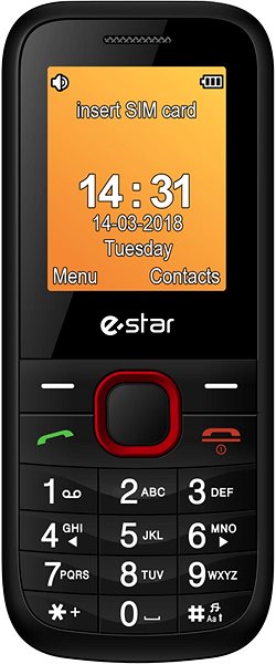 Mobilný telefón eSTAR X18 červený ...