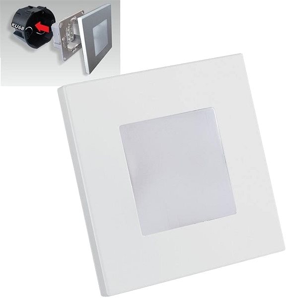 Noční světlo Emithor 48320 - Nástěnné schodišťové svítidlo 1xLED/1W/230V Vlastnosti/technologie