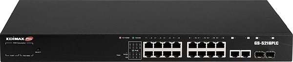 Switch EDIMAX GS-5216PLC Možnosti připojení (porty)