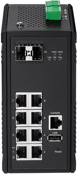 Switch EDIMAX IGS-5208 Anschlussmöglichkeiten (Ports)