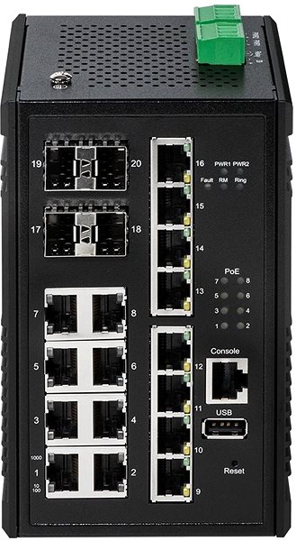 Switch EDIMAX IGS-5416P Rückseite