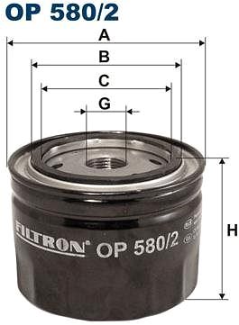 Olejový filter FILTRON 7FOP580/2 ...