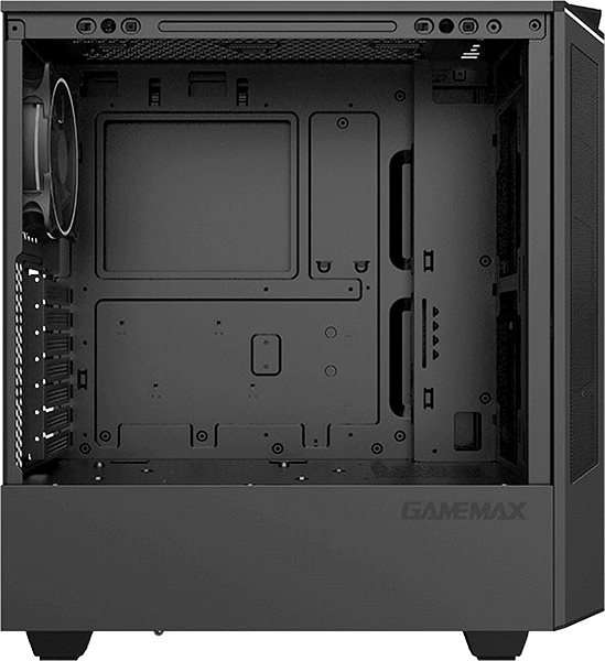 PC-Gehäuse GameMax Paladin / T801 Schwarz Seitlicher Anblick