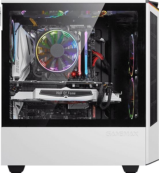 PC Case GameMax Paladin / T801 White Lateral view
