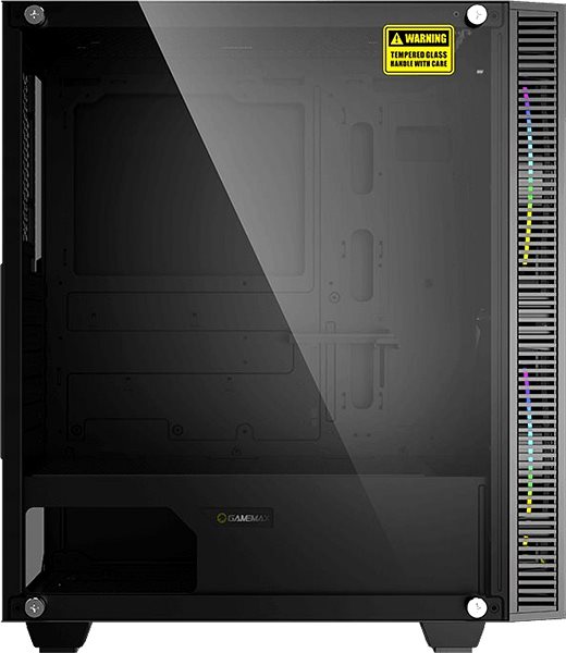 PC Case GameMax Black Hole / A363-TB Lateral view