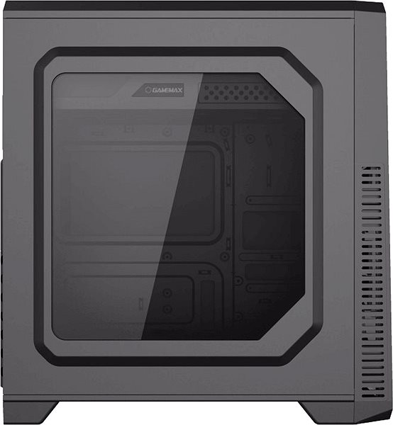 Számítógépház GameMax G561 black Oldalnézet