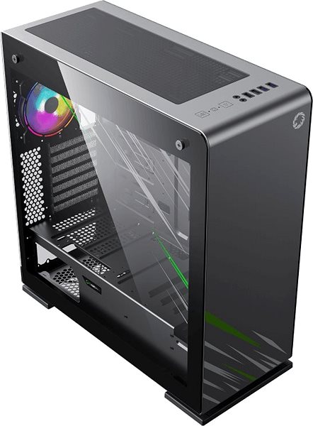 PC-Gehäuse GameMax Vega Pro Grey Anschlussmöglichkeiten (Ports)