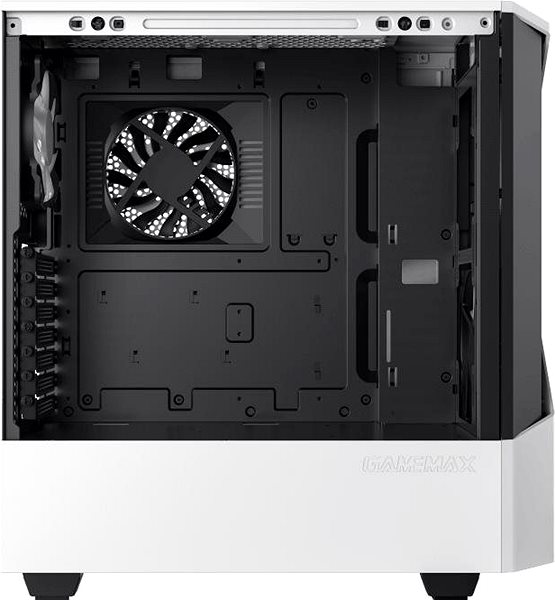 PC Case GameMax Contac COC White/Black Lateral view