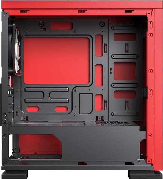 PC Case GameMax EXPEDITION Red Lateral view