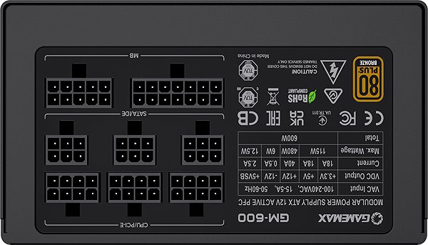PC Power Supply GameMax GM-600 Modular ...