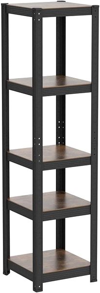 Shelving Unit Houseland Shelf Brety brown-black ...
