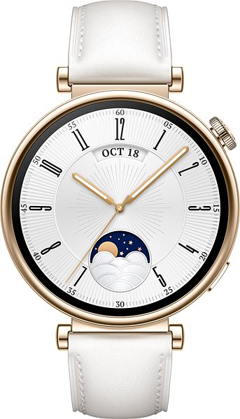 Smart Watch Huawei Watch GT 4 41 mm White Leather Strap ...