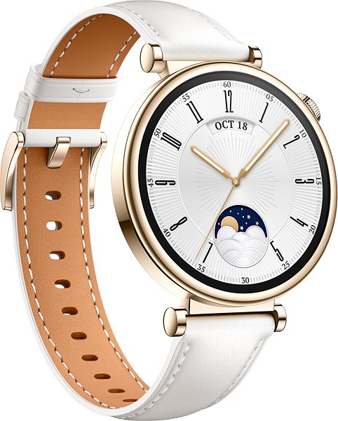 Smart Watch Huawei Watch GT 4 41 mm White Leather Strap ...