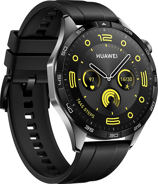 Smart Watch Huawei Watch GT 4 46 mm Black Fluoroelastomer Strap ...