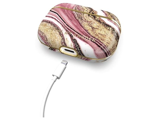 Headphone Case iDeal Of Sweden for Apple Airpods 1/2 Generation Cosmic Pink Swirl Connectivity (ports)