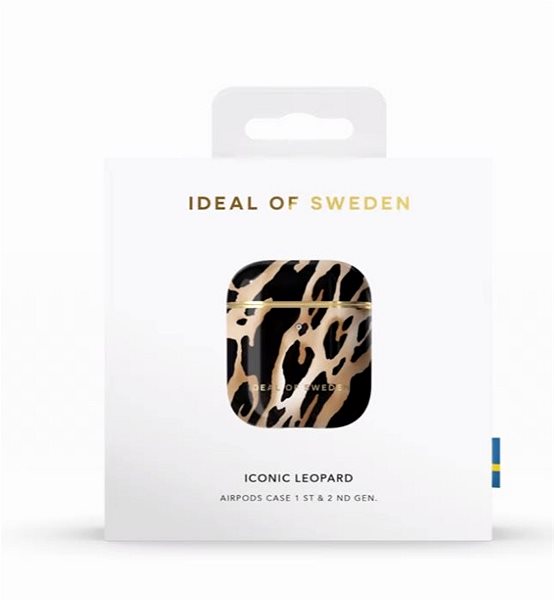 Fülhallgató tok iDeal Of Sweden az Apple Airpods 1/2 generation számára, iconic leopard Csomagolás/doboz
