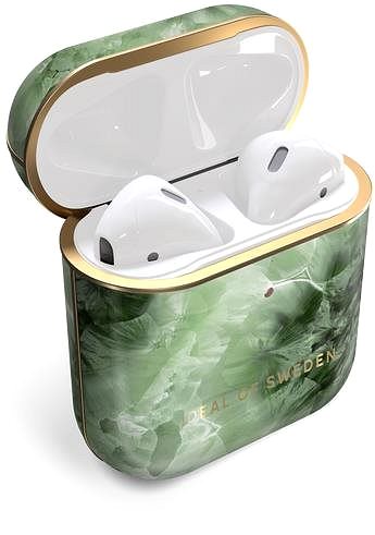 Headphone Case iDeal of Sweden for Apple Airpods Crystal Green Sky Features/technology