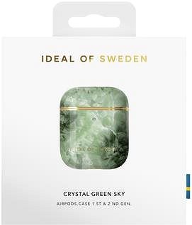 Fülhallgató tok iDeal Of Sweden az Apple Airpods számára crystal green sky Csomagolás/doboz