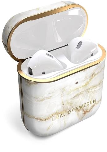 Headphone Case iDeal of Sweden for Apple Airpods Golden Pearl Marble Features/technology