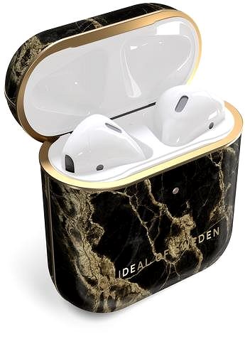 Fülhallgató tok iDeal of Sweden az Apple Airpods számára golden smoke marble Jellemzők/technológia