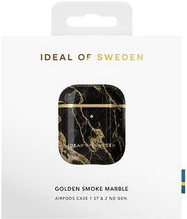 Fülhallgató tok iDeal of Sweden az Apple Airpods számára golden smoke marble Csomagolás/doboz