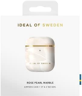 Puzdro na slúchadlá iDeal Of Sweden pre Apple Airpods rose pearl marble Obal/škatuľka