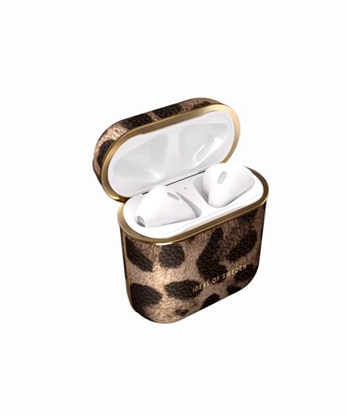 Headphone Case iDeal Of Sweden for Apple Airpods 1/2 Midnight Leopard Features/technology