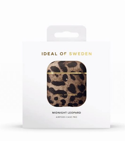 Fülhallgató tok iDeal of Sweden az Apple Airpods 1/2 számára, midnight leopard Csomagolás/doboz