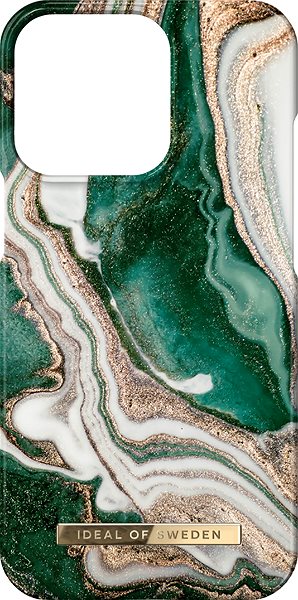 Kryt na mobil Fashion iDeal Of Sweden na iPhone 14 Pro Golden Jade Marble ...