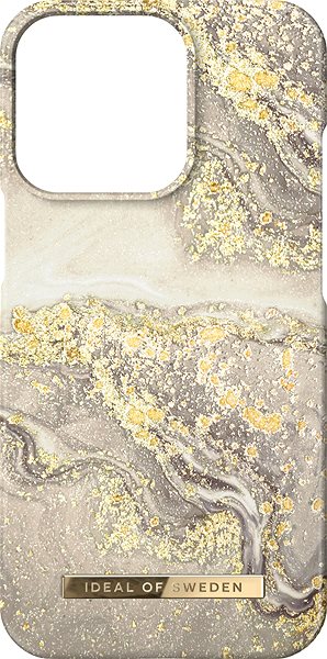 Handyhülle Mode iDeal von Schweden für iPhone 14 Pro Sparkle Greige Marmor ...